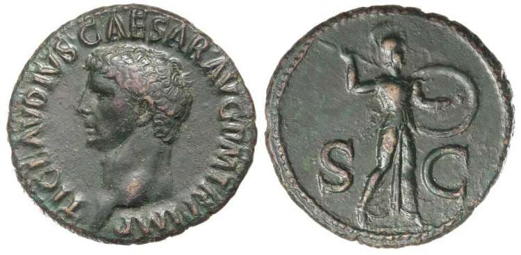 RIC 100 Sear 1861 Claudius AE As