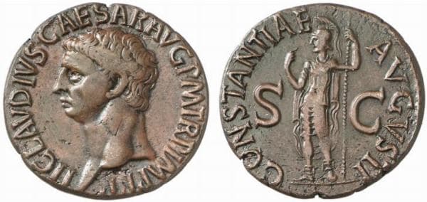 RIC 111 Sear 1858 Claudius AE As