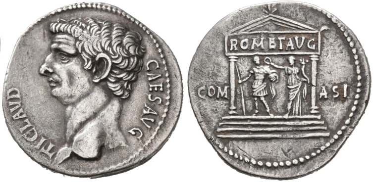 RIC 120 Sear 1838 Claudius cistophorus of Pergamum