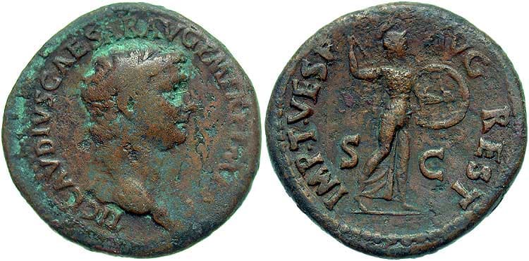 RIC 484[titus] Sear 2605 Claudius AE As