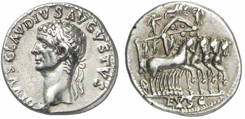 RIC 5[nero] Sear 2052 Divus Claudius Denarius