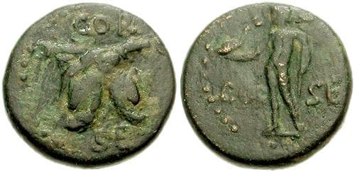 RPC 1188 Claudius AE 15mm of Corinth