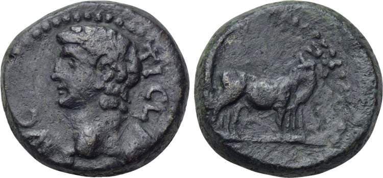 Philippi RPC 1660 Claudius, AE16 of Philippi, Macedonia
