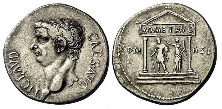 Ephesus RPC 2221 Claudius AR Cistophoric Tetradrachm of Ephesus, Ionia