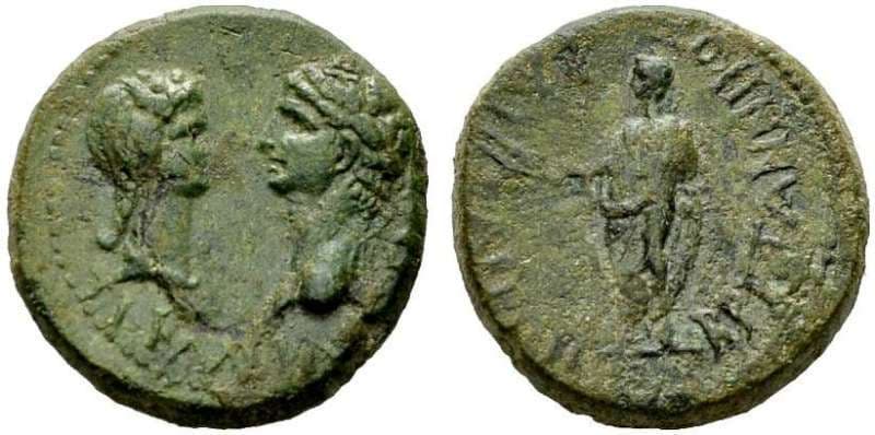 Tralles RPC 2654 Claudius, Messalina and Britannicus, AE 5