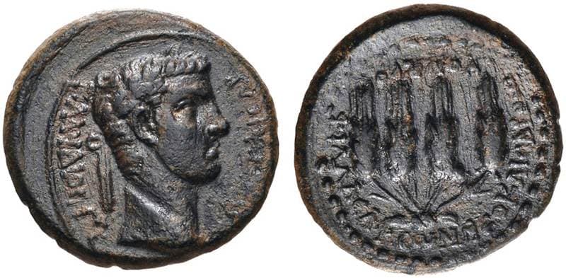 Philadelphia RPC 3034A Claudius, AE17 of Philadelphia-Neokaisareia, Lydia