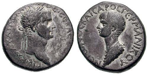 Antioch, Syria RPC 4169 Claudius and Nero AR Tetradrachm of Antioch, Syria