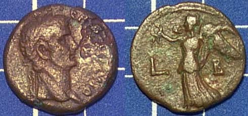 Milne 68 Sear 1872 Claudius AE Diobol of Alexandria