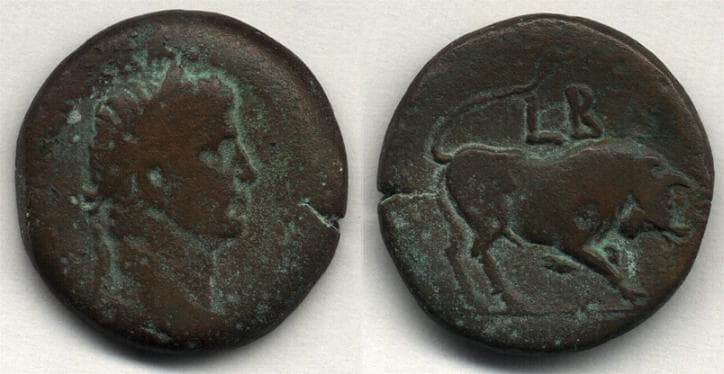 Milne 69v Claudius AE Diobol of Alexandria