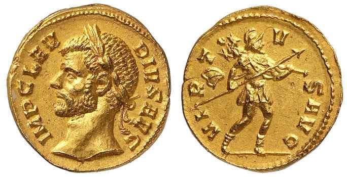 Calico 3964 Claudius, AV aureus, Milan mint