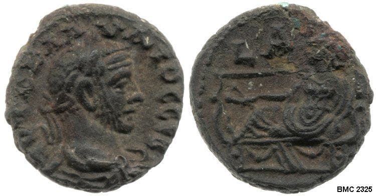Alexandria Milne 4200 Claudius II, AE Potin tetradrachm of Alexandria, Egypt
