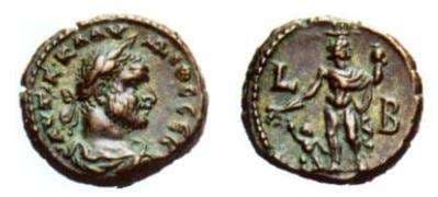 Alexandria Milne 4264 Claudius II, AE Potin tetradrachm of Alexandria, Egypt