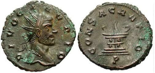 Normanby 1142 RIC 261 var Claudius II, posthumous issue struck by Quintillus