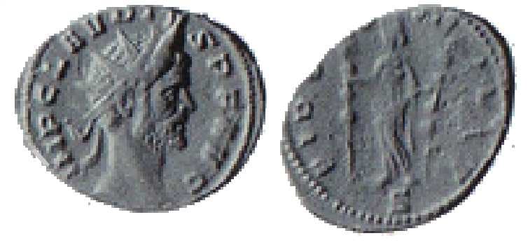 Pedernec hoard 297 Claudius II, AE antoninianus