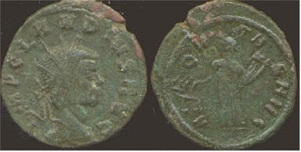 RIC 15 rad Claudius II AE antoninianus