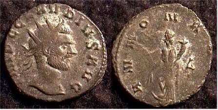 RIC 18 rad Claudius II AE antoninianus