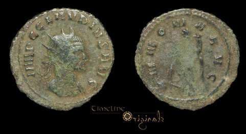 RIC 18, rad-cuir Claudius II AE antoninianus 3