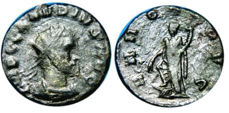 RIC 19 rad,cuir Claudius II AE antoninianus