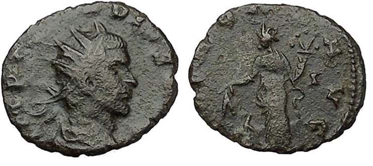 RIC 19 var rad,cuir,I Claudius II AE antoninianus