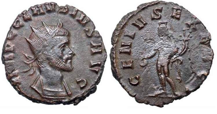 RIC 48 rad,cuir Claudius II AE antoninianus