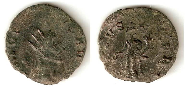 Llanedeyrn 318-44 RIC 49 var Claudius II, AE antoninianus