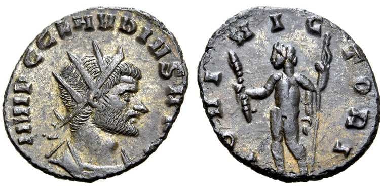 RIC 54 rad,cuir Claudius II AE antoninianus