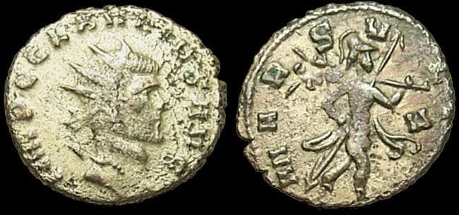 RIC 66 rad Claudius II