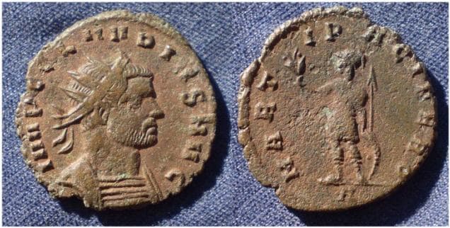 RIC 71var Claudius, AE antoninianus, Rome mint
