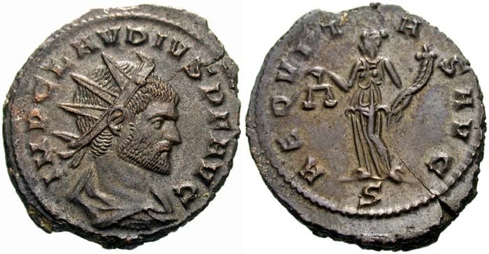 RIC 137 Claudius II AE antoninianus