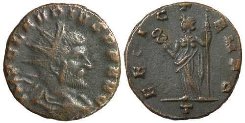 RIC 145 Claudius II antoninianus, Milan, 268-269 AD