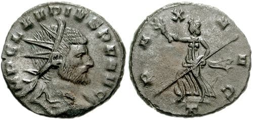 RIC 157 Sear'88 #3215 Claudius II AE antoninianus