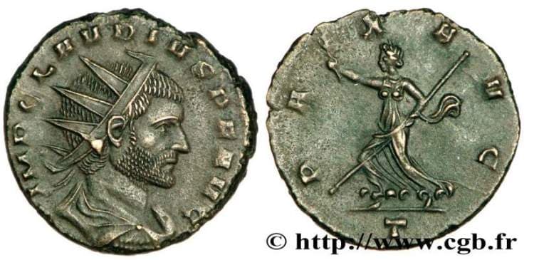 RIC 157v Normanby 1031 Claudius II antoninianus, Milan