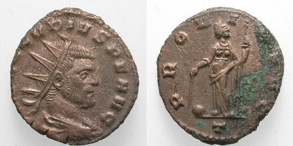 RIC 163 rad,dr,cuir Claudius II AE antoninianus