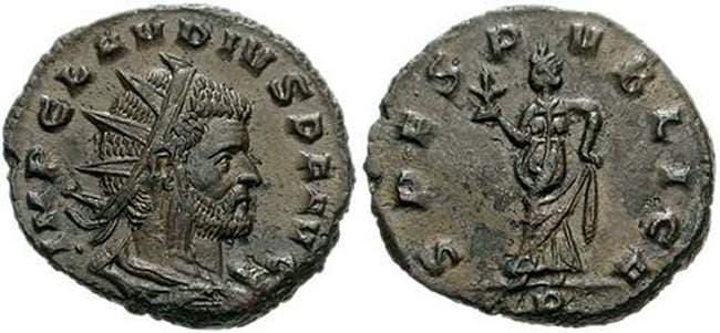 RIC 168 Claudius II AE antoninianus