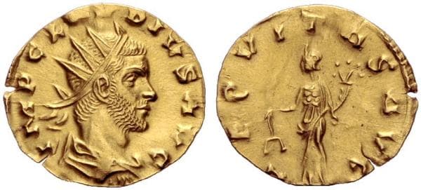 RIC 178,Aureus Claudius II