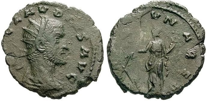 RIC 180var Claudius II AE antoninianus