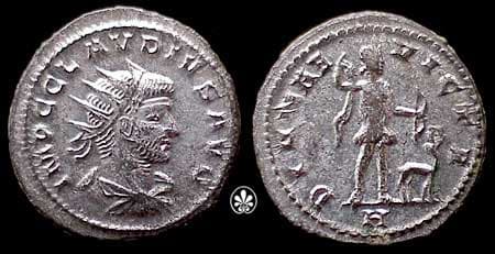 RIC 205 Claudius II Silvered AE antoninianus