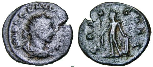 RIC 216 Claudius II, Antioch, AE antoninianus