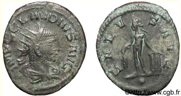 RIC 216 var1 Claudius II, AE antoninianus, Antioch