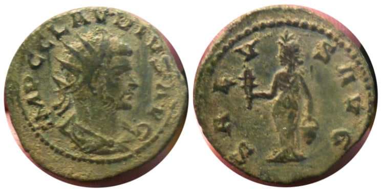 RIC 217 no officina Claudius II AE antoninianus