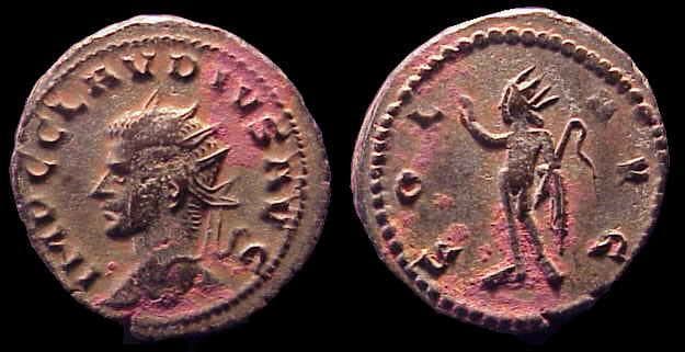 RIC 221 Type 3 Claudius II AE antoninianus