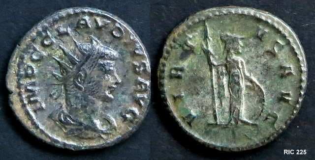 RIC 225, rdc no mintmark Claudius II, AE antoninianus, 20mm, 3