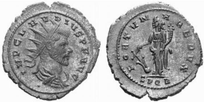 RIC 234 one dot Claudius II AE antoninianus