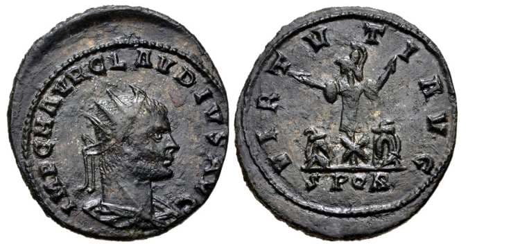 RIC 255 Claudius II AE antoninianus