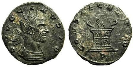 RIC 257 Divus Claudius II AE antoninianus