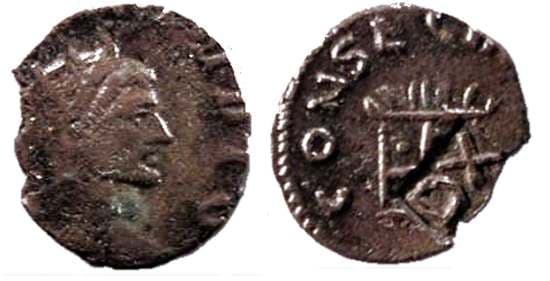 RIC 261 DX c/mark Divus Claudius II AE antoninianus