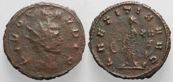 RIC 277 Claudius II AE antoninianus, commemorative issue