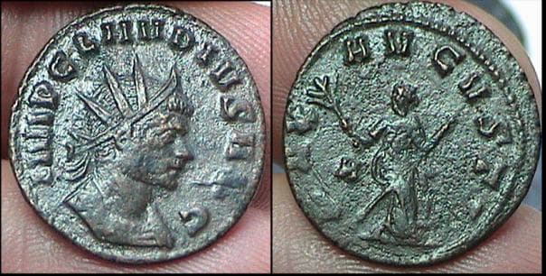 RIC 81var Claudius II, AE antoninianus, Rome mint