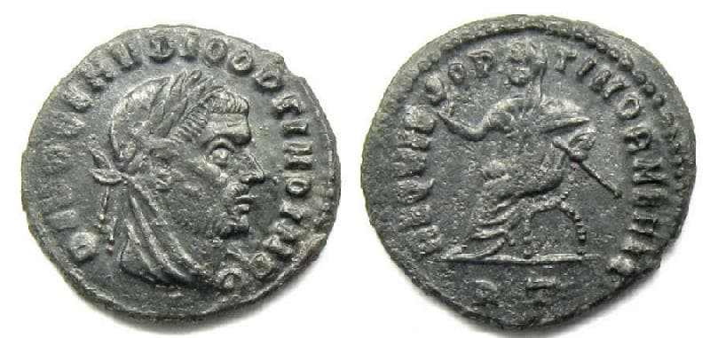 Rome RIC VII 106 Claudius II, AE20 posthumous issue, struck 317-318 AD