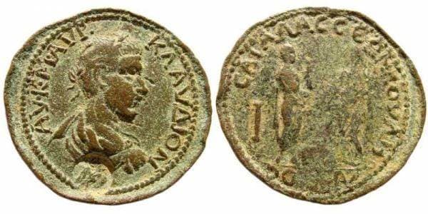 Sagalassus BMC 54v Claudius II, AE35 10 Assaria of Sagalassos, Pisidia, 268-270 AD